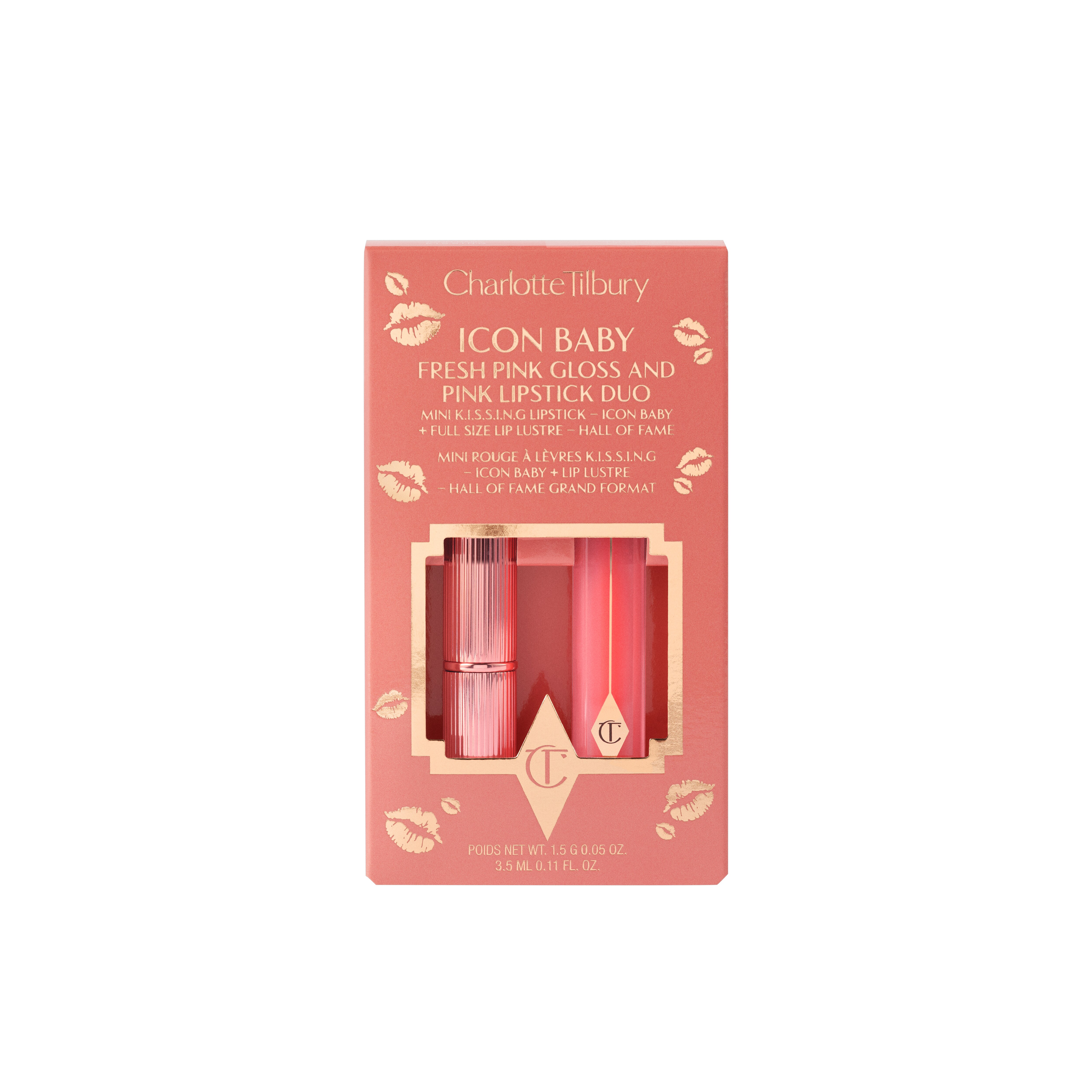 LIP DUO SET KISSING ICON BABY LIP LUSTRE HALL OF FAME (SET PARA LABIOS)